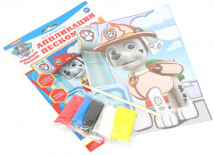 Аппликация из песка «Щенячий патруль» - Фото 1