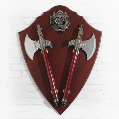 Сувенирное оружие «Топоры с когтем на планшете» - Фото 2