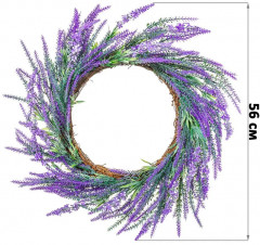 Венок пасхальный «Лавандовое поле» - Фото 1