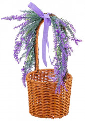 Корзина с ручкой пасхальная «Лавандовое поле» - Фото 4
