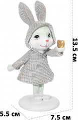 Фигурка декоративная «Зайка в бежевом плаще» - Фото 1