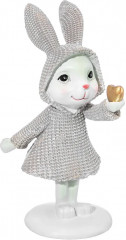 Фигурка декоративная «Зайка в бежевом плаще» - Фото 3