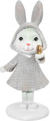 Фигурка декоративная «Зайка в бежевом плаще» - Фото 4