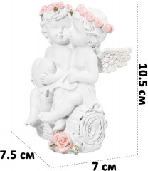 Статуэтка «Пара ангелочков с сердцем» - Фото 1