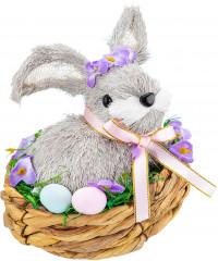 Украшение пасхальное «Кролик в гнезде» - Фото 3