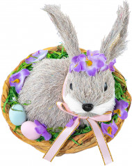 Украшение пасхальное «Кролик в гнезде» - Фото 7