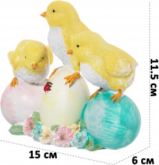 Фигурка декоративная «Цыплята на яйцах» - Фото 1
