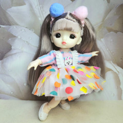 Кукла шарнирная «Каприз в горошек» - Фото 2