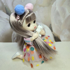 Кукла шарнирная «Каприз в горошек» - Фото 4