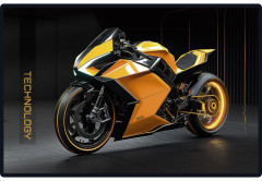 Пенал «Золотистый мотоцикл» - Фото 1