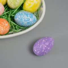 Декор пасхальный «Яйца с кружевом в гнездышке» - Фото 3