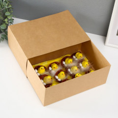 Набор фигурок «Цыплёнок в гнёздышке с яйцами» - Фото 2