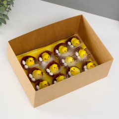 Набор фигурок «Цыплёнок в гнёздышке с яйцами» - Фото 4