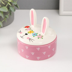 Шкатулка «Зайка с веночком» - Фото 1