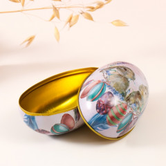 Шкатулка-яйцо «Два пасхальных зайчика» - Фото 3