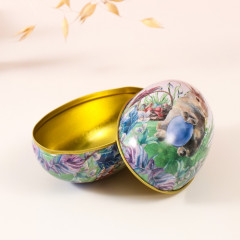 Шкатулка-яйцо «Пасхальный зайка в траве с яйцом» - Фото 3