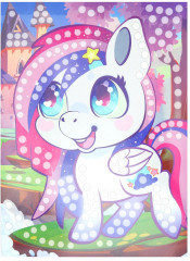 Аппликация из пайеток и страз «Единорог» - Фото 5