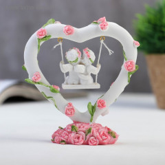 Фигурка сувенирная «Два ангелочка на качелях в сердце» - Фото 2