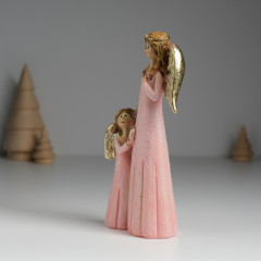 Фигурка сувенирная «Ангел с ангелочком в розовых платьях» - Фото 2