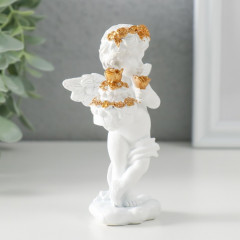 Сувенир «Белоснежный ангел с тортом украшенным розочками» - Фото 1