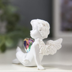 Сувенир «Белоснежный ангел хрустальное сердце» - Фото 2