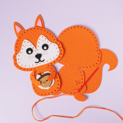 Набор для шитья игрушки из фетра «Белочка» - Фото 8