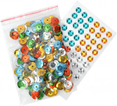 Аппликация из пайеток и страз «Котята в корзинке» - Фото 3