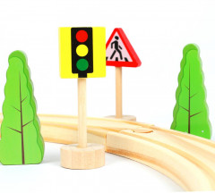 Набор игровой деревянный «Синий трактор» - Фото 4