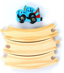 Набор игровой деревянный «Синий трактор» - Фото 5