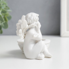 Подсвечник «Белоснежный ангел в раздумьях» - Фото 1