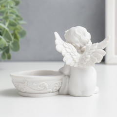 Подсвечник «Белоснежный ангел в раздумьях» - Фото 2