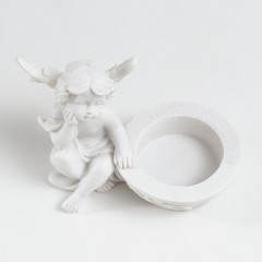 Подсвечник «Белоснежный ангел в раздумьях» - Фото 4