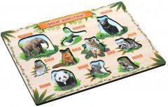 Игрушка-вкладыши с ручками «Мамы и малыши: дикие животные» - Фото 1