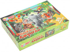 Макси-пазл «Весёлые джунгли» - Фото 1