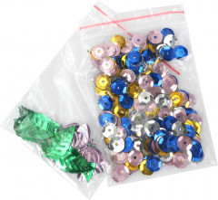 Аппликация пайетками 3D «Котик в корзинке» - Фото 4