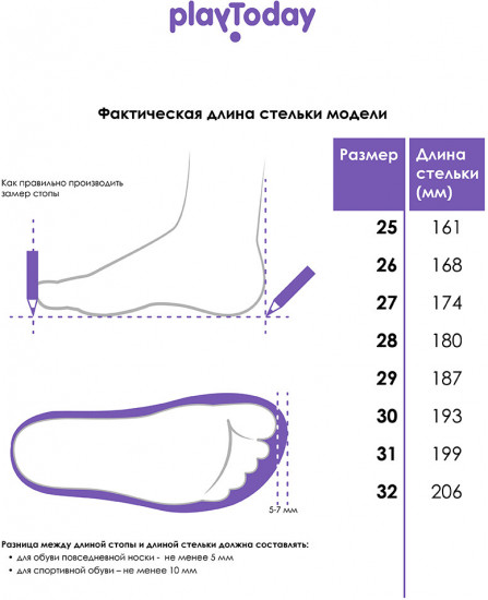 Полуботинки для девочек