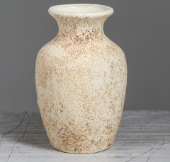 Ваза форма «Бочка» малая, лепка. Цветы - Фото 2