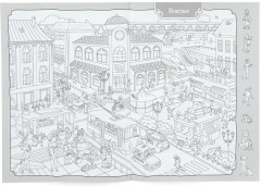 Раскраска-виммельбух «В городе» - Фото 2