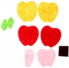 Набор для изготовления игрушки из фетра «Яблоки» - Фото 2