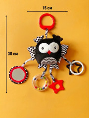 Погремушка-подвеска с прорезывателем «Совушка» - Фото 2