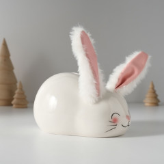 Копилка для денег «Румяный кролик с мягкими ушками» - Фото 3