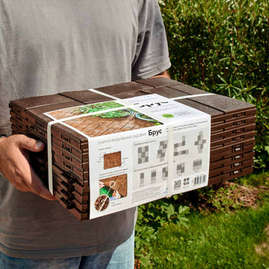 Плитка модульная садовая «Брус»