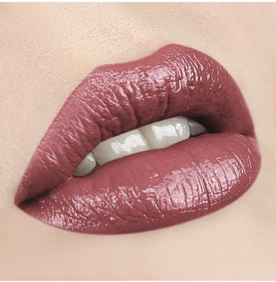 Помада для губ перламутровая, тон 55 Розово-коричневый