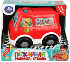 Каталка музыкальная «Пожарная машинка» - Фото 1
