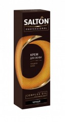 Крем для обуви из гладкой кожи в тубе с поролоновым аппликатором (темно-серый, 75 мл) - Фото 1