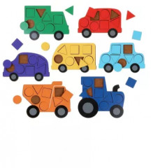 Вкладыши-мозаика «Машинки» - Фото 1