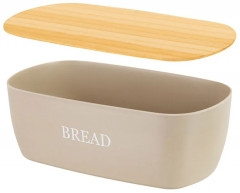 Хлебница с бамбуковой крышкой-доской - Фото 4