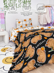 Комплект постельного белья «Funny capy» - Фото 9
