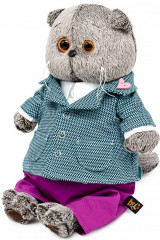 Игрушка мягкая «Басик в пиджаке с орнаментом» - Фото 1