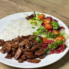 Соево-пшеничные кусочки со вкусом чеснока гриль «Как вяленое мясо» - Фото 1